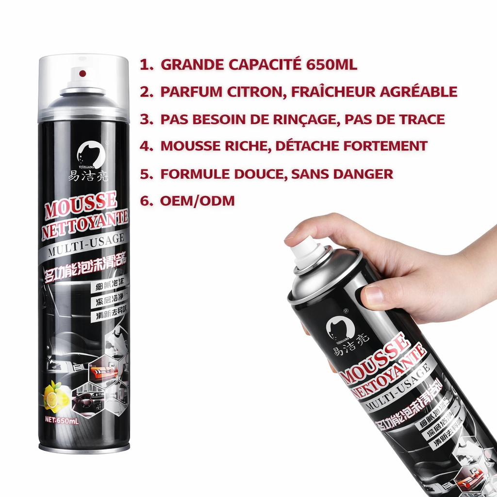 Spray nettoyant mousse multi- usage